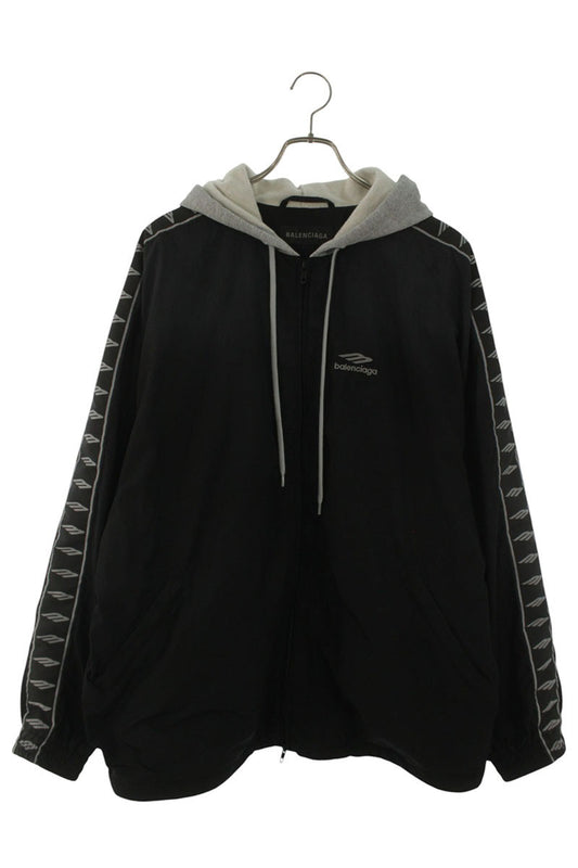 BALENCIAGA Cotton Nylon Stripe Tracksuit Jacket Size XS