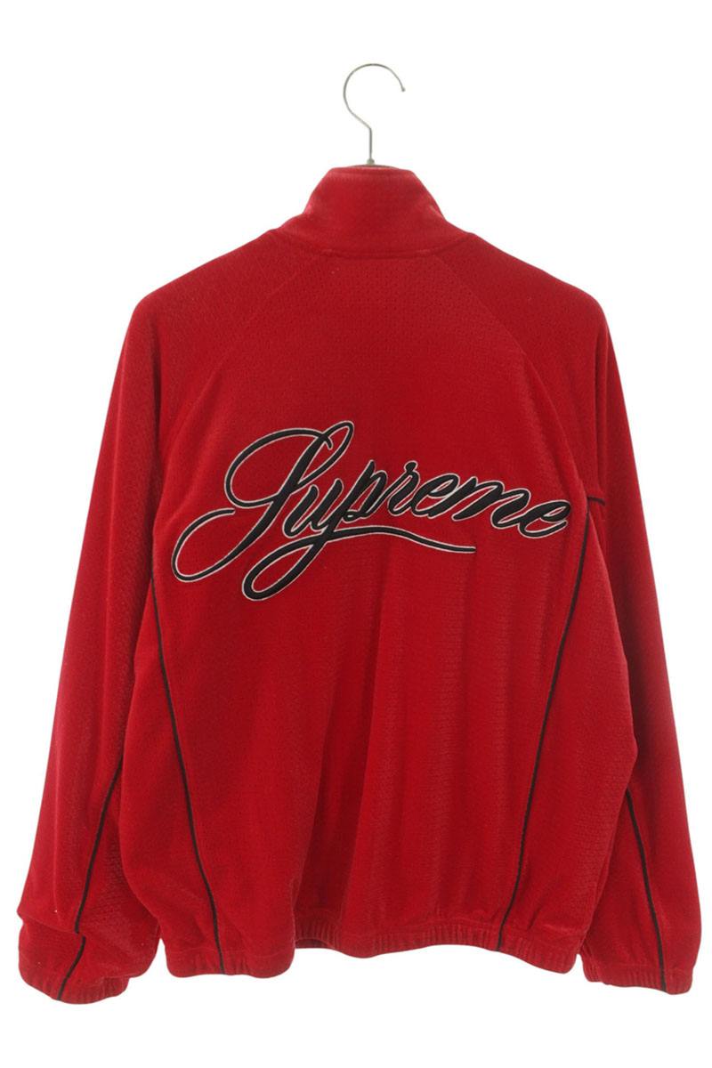 SUPREME 26SS Velour Mesh Track Jacket Red Size M