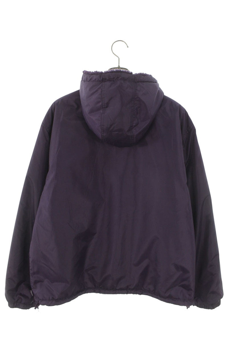 SUPREME 25AW Reversible Hooded Fleece Jacket Purple Size M