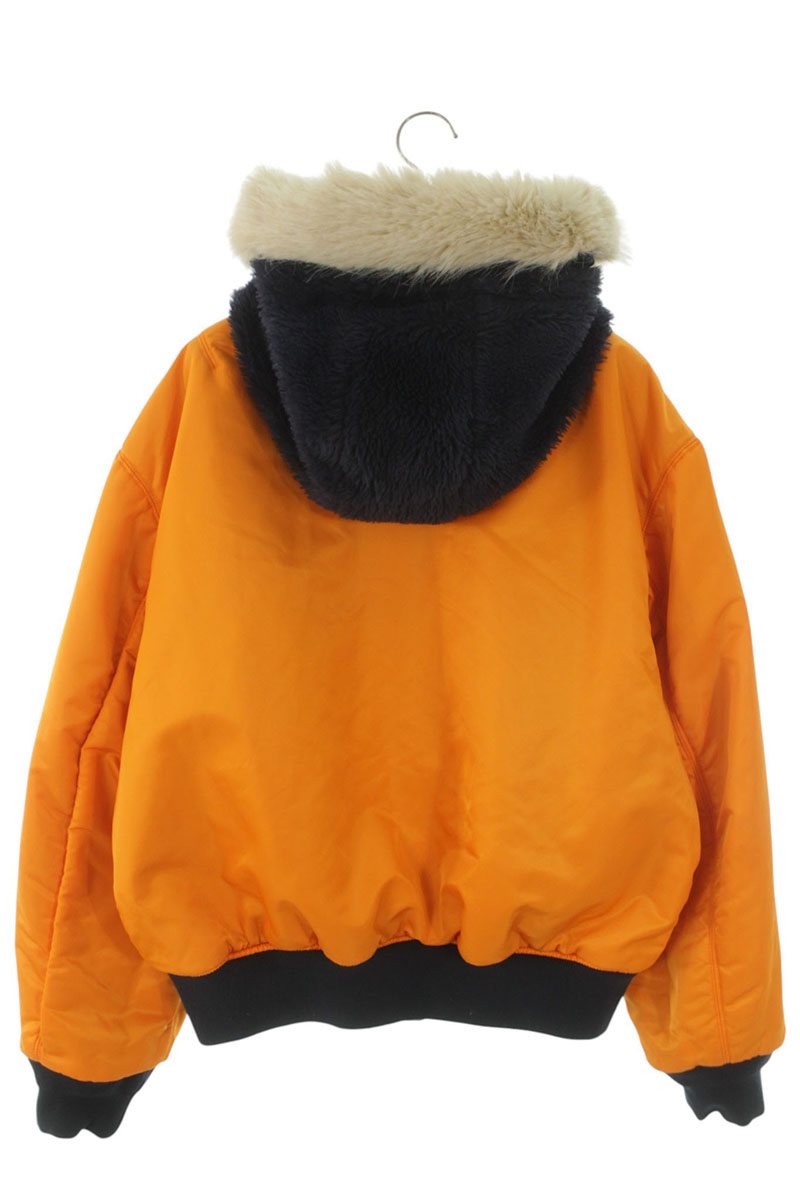 SUPREME 26SS Playboy Hooded MA-1 Bomber Jacket Navy Size L