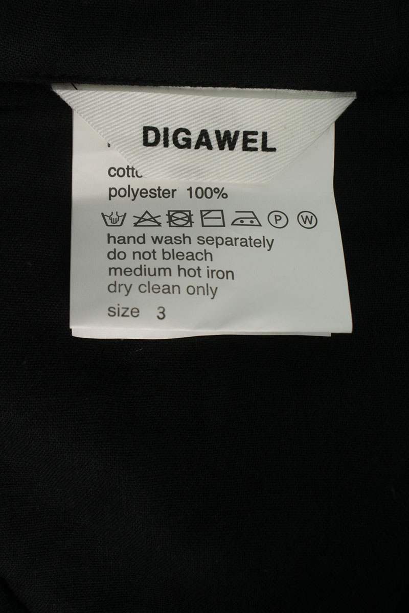 DIGAWEL 26SS Padded Gauze Blouson Black Size L