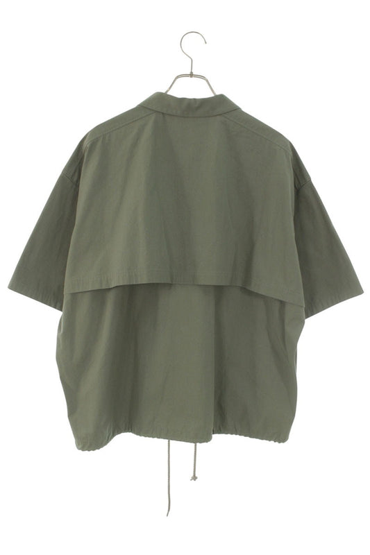 DIGAWEL Short Sleeve Coach Shirt Jacket Green Size M