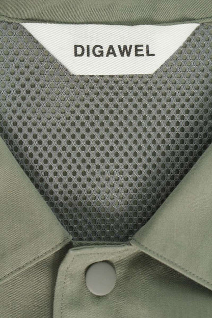 DIGAWEL Short Sleeve Coach Shirt Jacket Green Size M