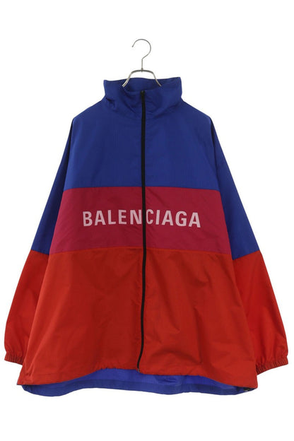 BALENCIAGA Polyester Logo Zip-Up Blouson Multi Size XXL