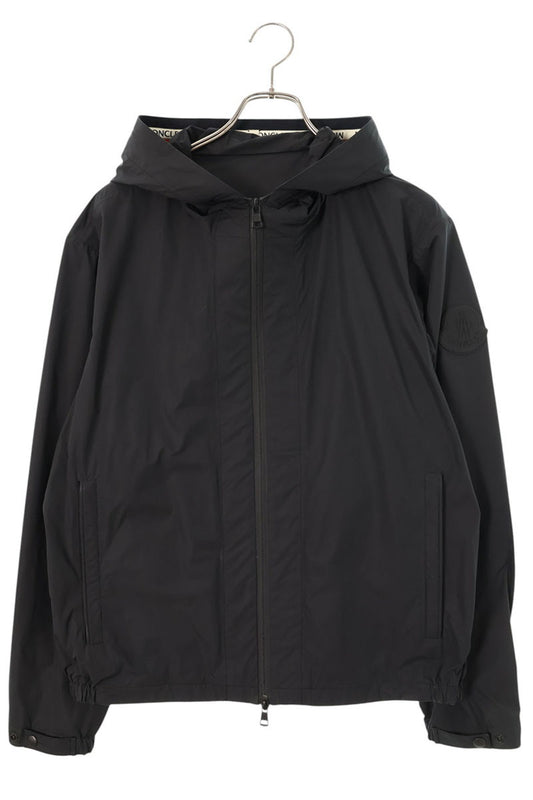 MONCLER Logo Drawcord Nylon Blouson Black Size M