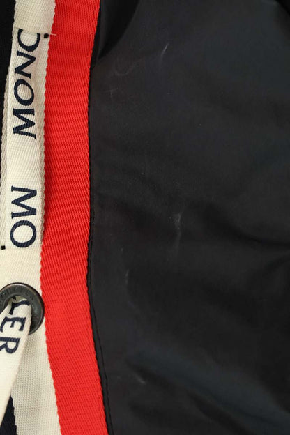 MONCLER Logo Drawcord Nylon Blouson Black Size M