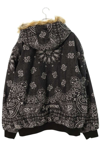 SUPREME Bandana Jacquard Denim Hooded Work Jkt Size XXL
