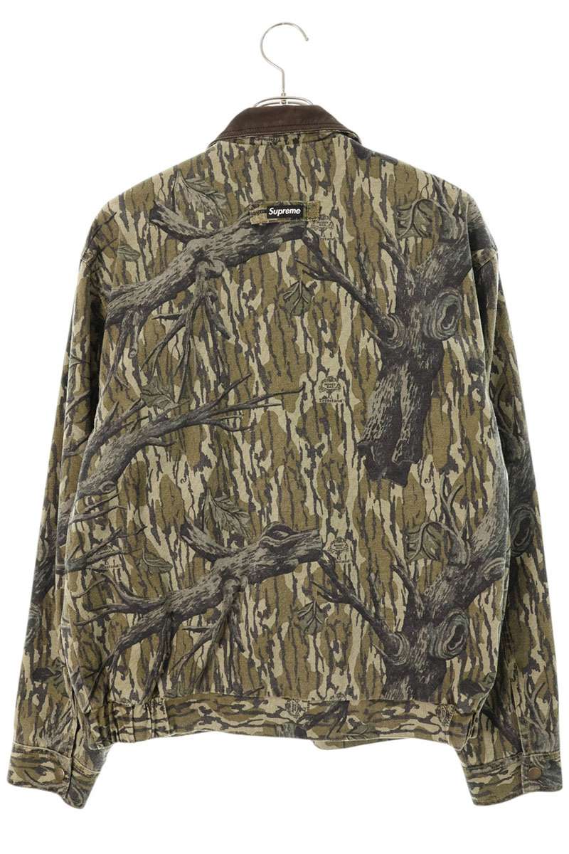 SUPREME 18AW Cotton Mossy Oak Camo Field Jacket Green Size M