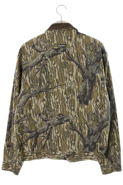SUPREME 18AW Cotton Mossy Oak Camo Field Jacket Green Size M