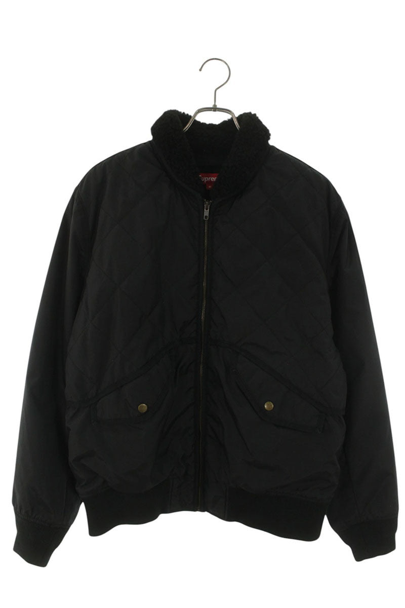 SUPREME 16AW Quilted Nylon Tanker Jacket Black Size M