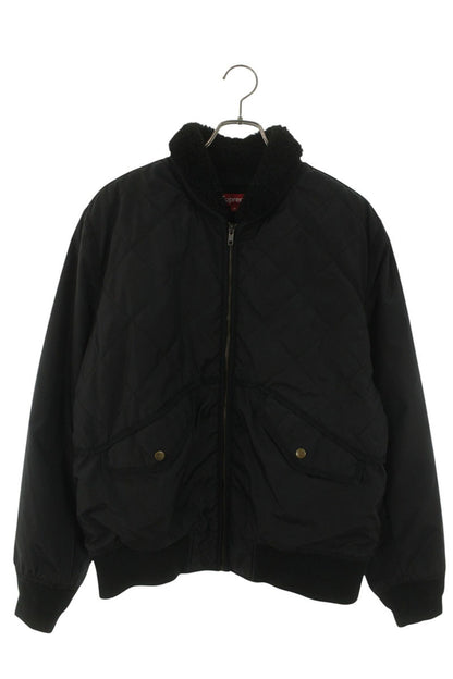SUPREME 16AW Quilted Nylon Tanker Jacket Black Size M
