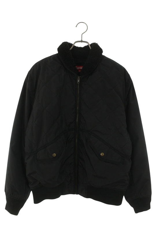 SUPREME 16AW Quilted Nylon Tanker Jacket Black Size M