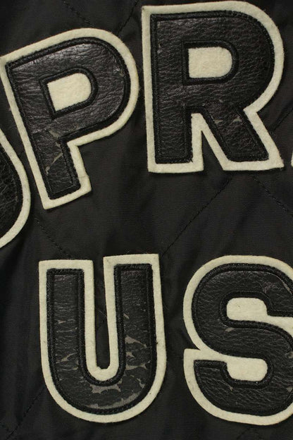 SUPREME 16AW Quilted Nylon Tanker Jacket Black Size M