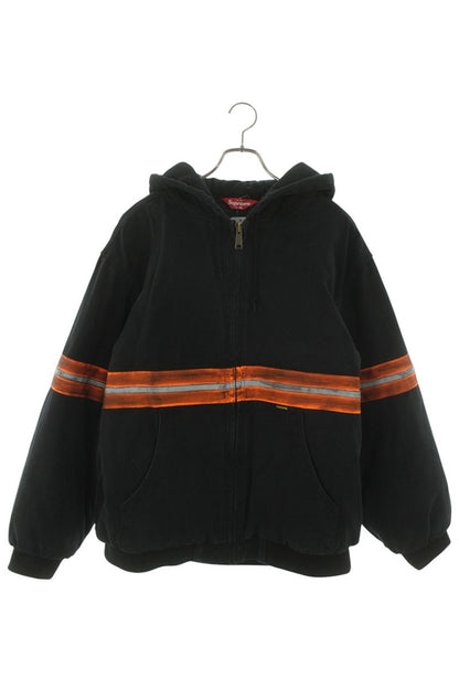 SUPREME 24AW Reflective Stripe Hooded Work Jacket Size XL
