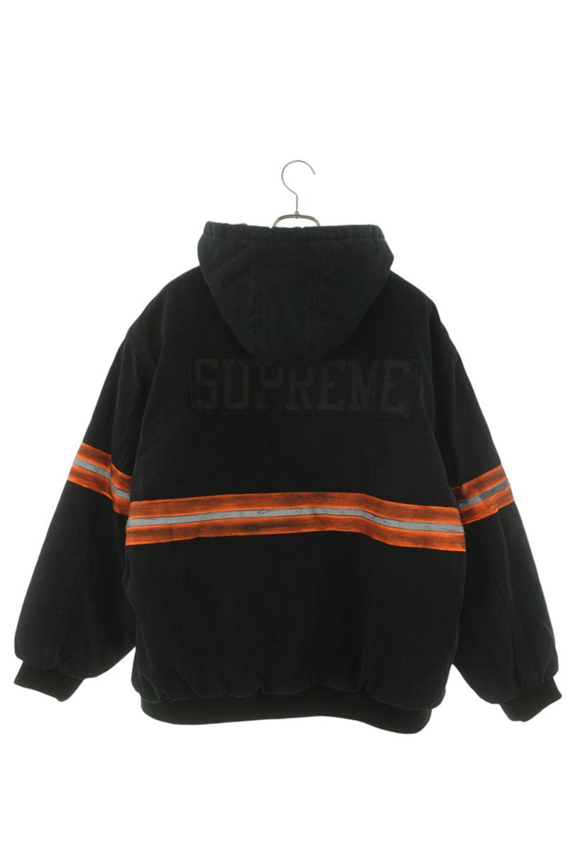 SUPREME 24AW Reflective Stripe Hooded Work Jacket Size XL