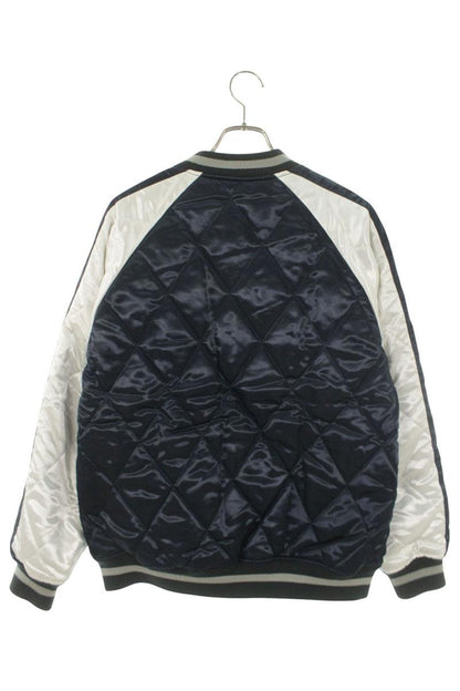SUPREME 13AW Rose Quilted Bomber Jacket Navy Size L