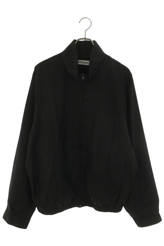 OUR LEGACY 26SS Cupro Cotton Zip Casino Jacket Black Size M