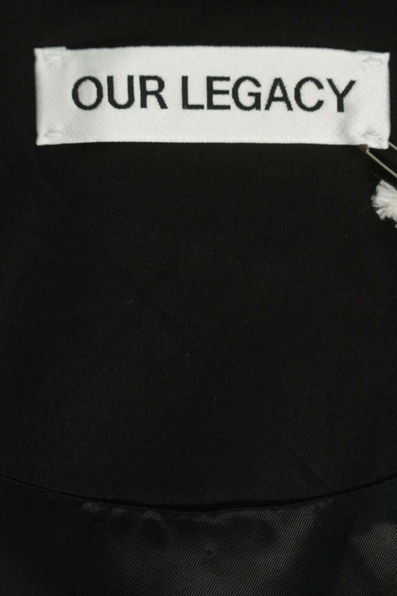 OUR LEGACY 26SS Cupro Cotton Zip Casino Jacket Black Size M
