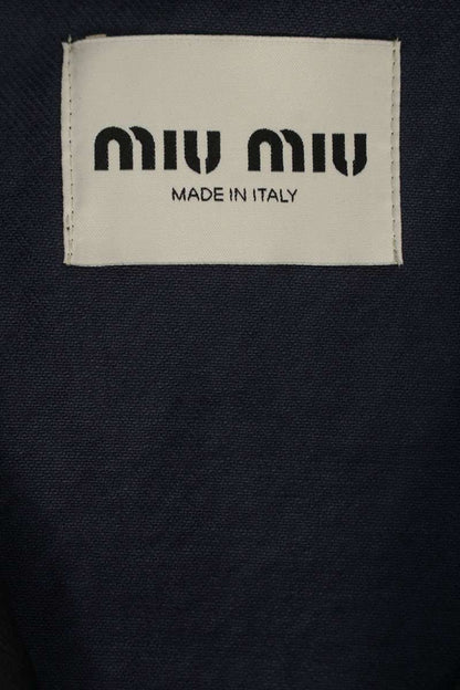 miumiu 26SS Single-Breasted Leather Lapel Jacket Size S