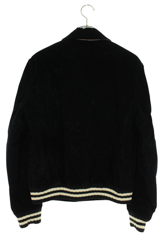 SAINT LAURENT PARIS Corduroy Teddy Blouson Black Size 50