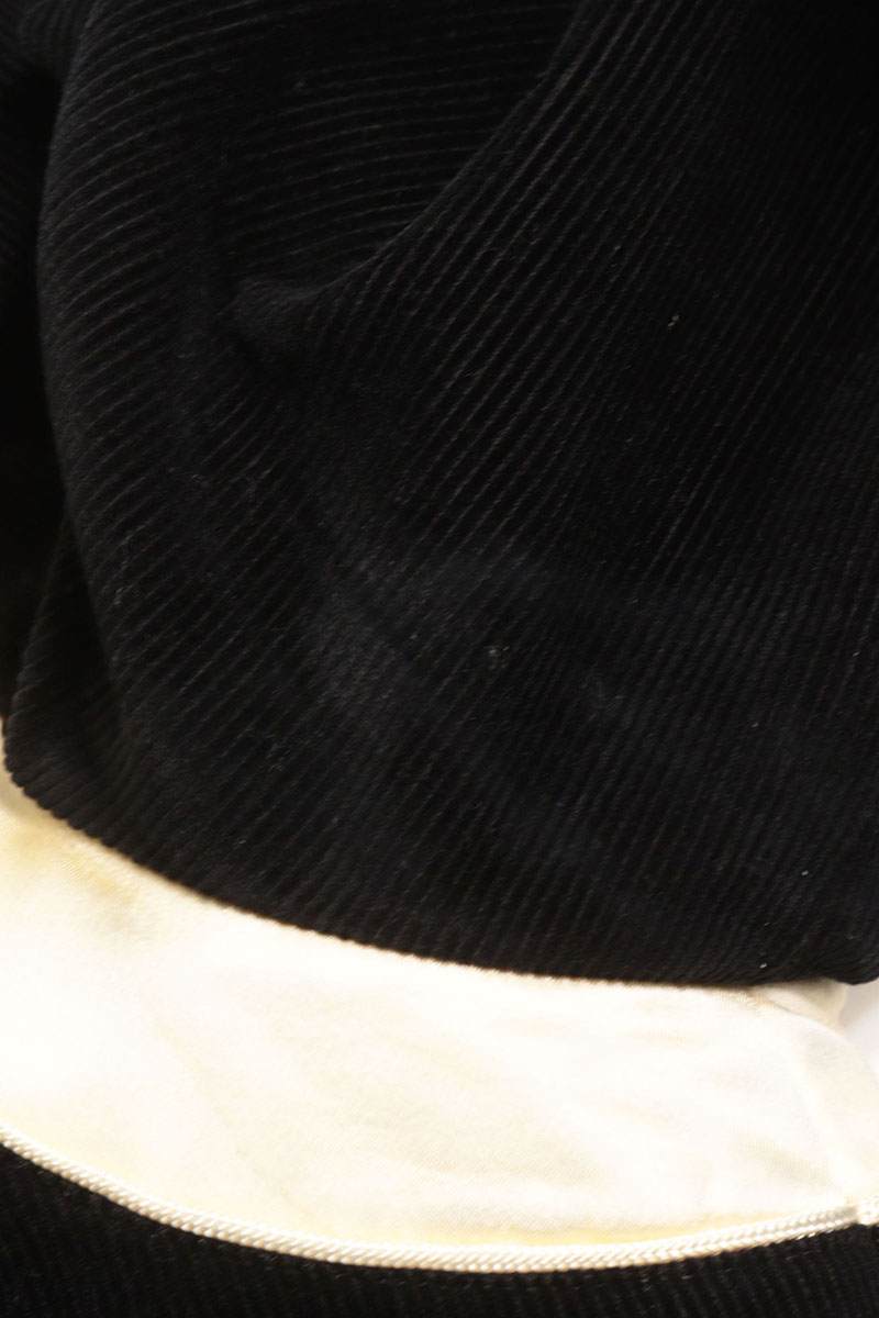 CELINE Corduroy Teddy Blouson Black Size M