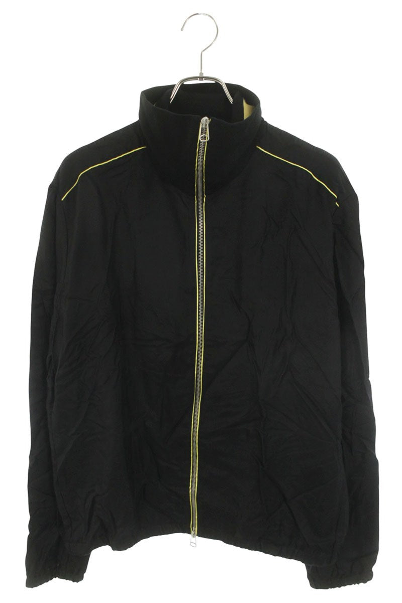 OAMC Rayon High-Neck Zip Blouson Black/Yellow Size L