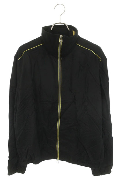 OAMC Rayon High-Neck Zip Blouson Black/Yellow Size L