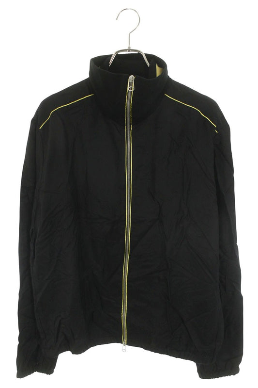 OAMC Rayon High-Neck Zip Blouson Black/Yellow Size L