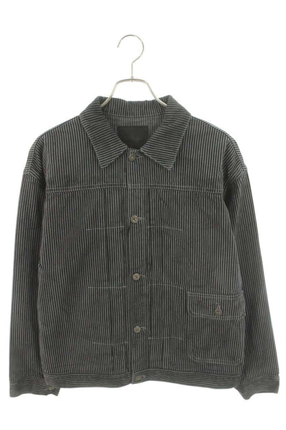 ISAMUKATAYAMA BACKLASH Bleached Hickory Stripe 1st Size L