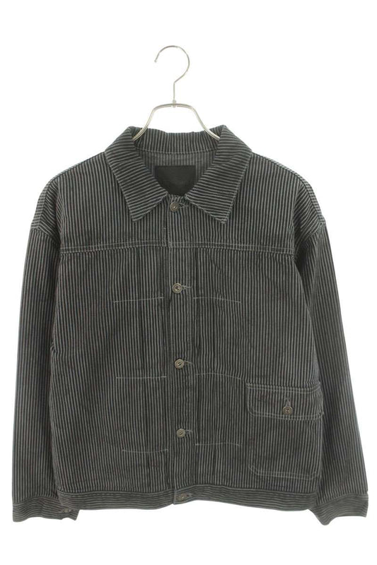 ISAMUKATAYAMA BACKLASH Bleached Hickory Stripe 1st Size L