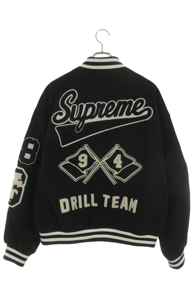 SUPREME 25AW Drill Team Varsity Jacket Black Size L