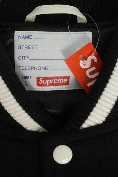 SUPREME 25AW Drill Team Varsity Jacket Black Size L