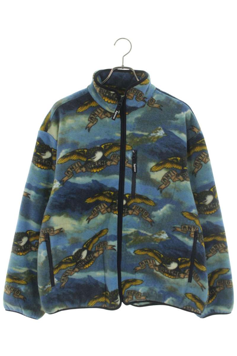 SUPREME 25AW ANTIHERO Fleece Jacket Blue Size L