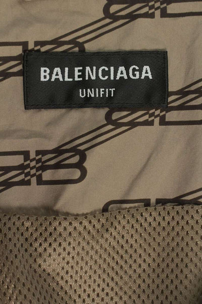 BALENCIAGA BB Monogram Track Jacket Brown Size XXS