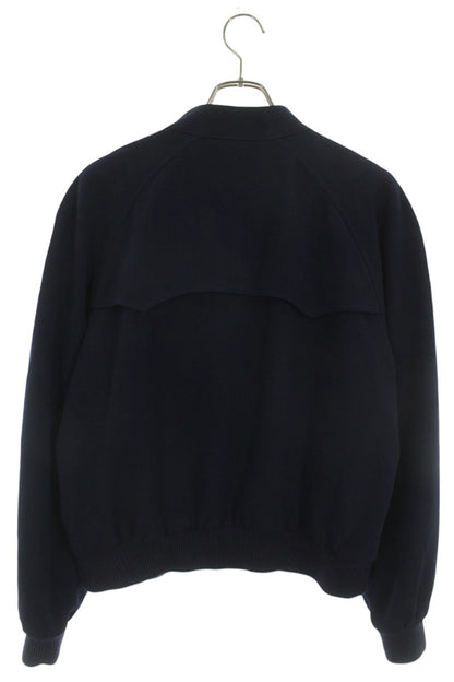 CELINE C Logo Diagonal Wool Jacket Navy Size XXL