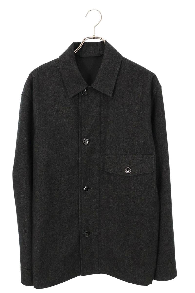 LEMAIRE Button Pocket Wool Blouson Dark Gray Size S
