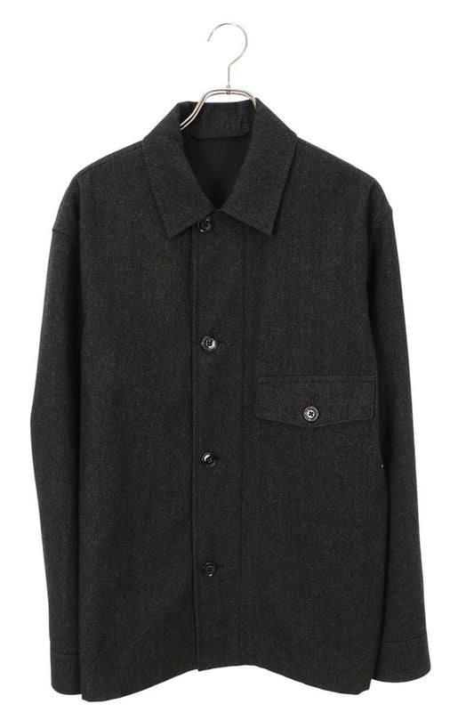 LEMAIRE Button Pocket Wool Blouson Dark Gray Size S