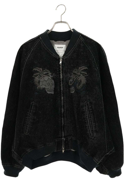 doublet 25AW FLOCKED DENIM SOUVENIR JACKET Black Size S