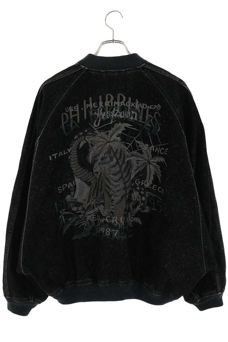 doublet 25AW FLOCKED DENIM SOUVENIR JACKET Black Size S
