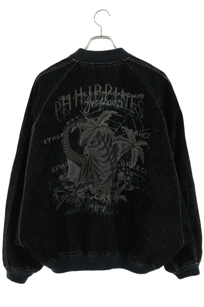 doublet 25AW FLOCKED DENIM SOUVENIR JACKET Black Size S