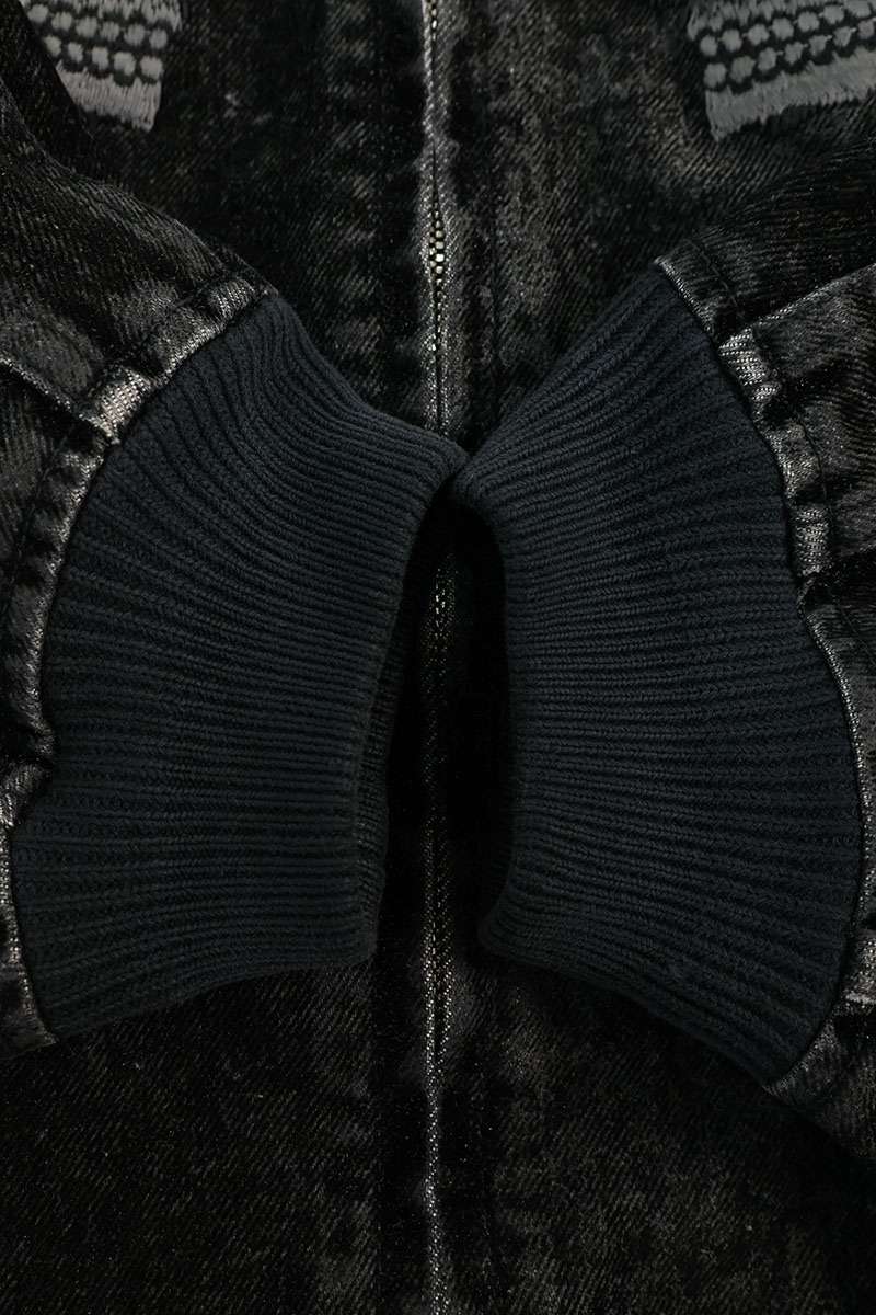 doublet 25AW FLOCKED DENIM SOUVENIR JACKET Black Size S