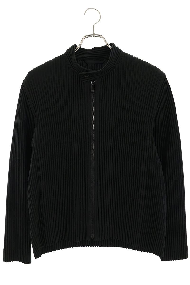 HOMME PLISSE ISSEY MIYAKE Stand Collar Zip Jacket Size 2