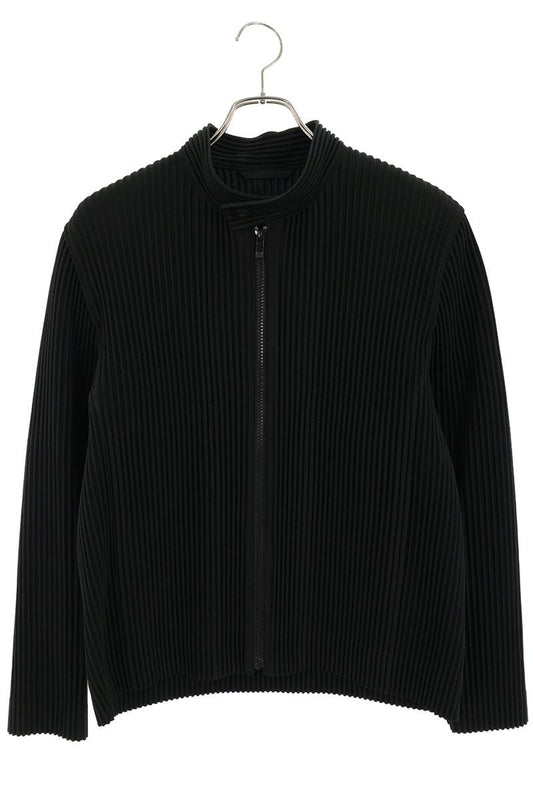 HOMME PLISSE ISSEY MIYAKE Stand Collar Zip Jacket Size 2