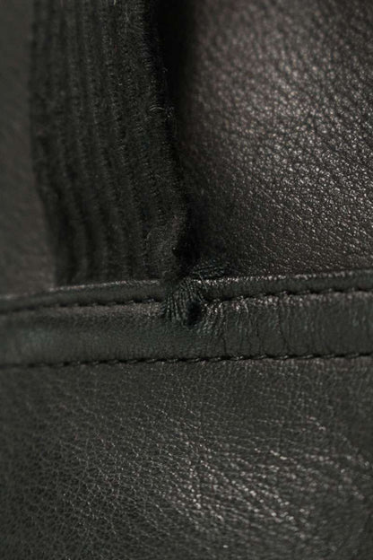 Rick Owens -LCWEW3 Black Calfskin Leather Overshirt Size 48