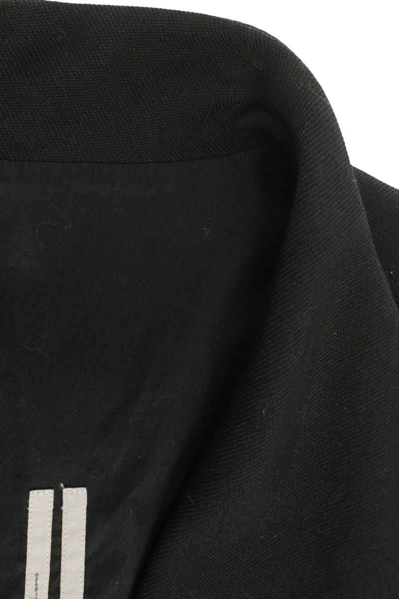 Rick Owens -WD High Neck Flight Jacket Black Size 44