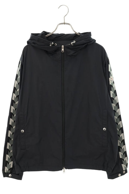 MONCLER MOYSE GIUBBOTTO Logo Patch Sideline Nylon Size L