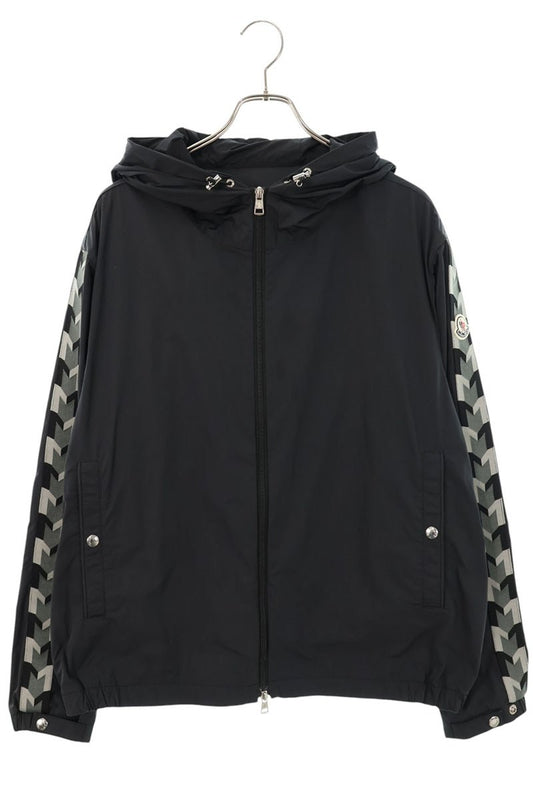 MONCLER MOYSE GIUBBOTTO Logo Patch Sideline Nylon Size L
