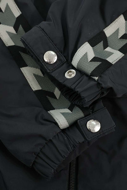 MONCLER MOYSE GIUBBOTTO Logo Patch Sideline Nylon Size L