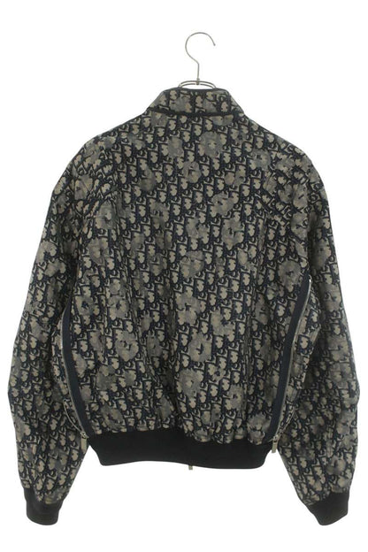 DIOR Oblique Zip Bomber Blouson Packable Hood Navy Size S