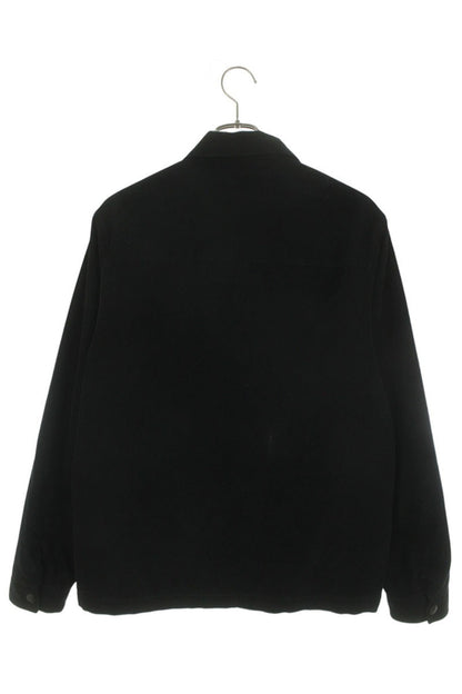 PRADA Triangle Logo Corduroy Jacket Black Size XS